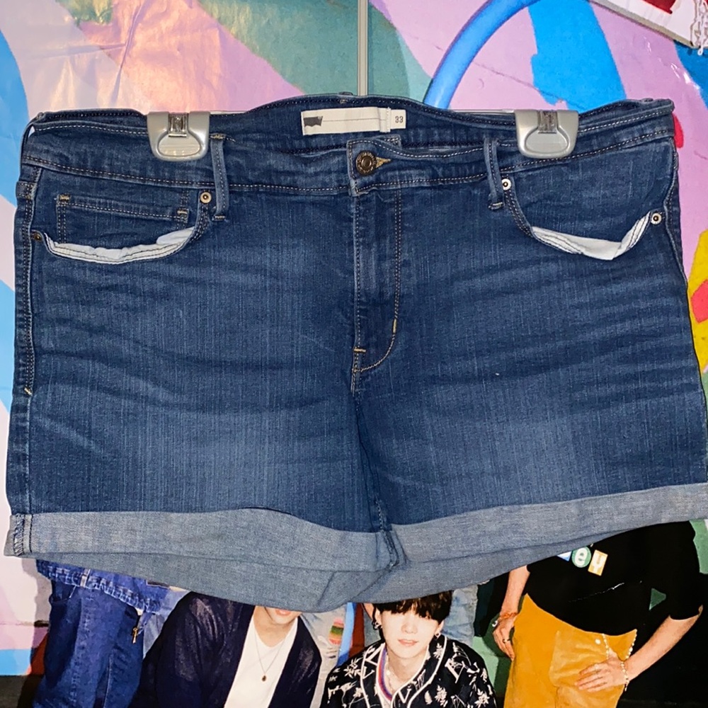 Denim shorts